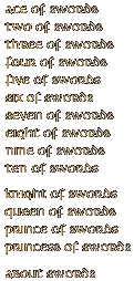 The Suit of Swords