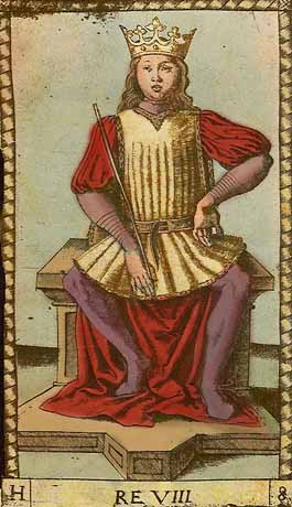 Re - VIII of Mantegna Tarot