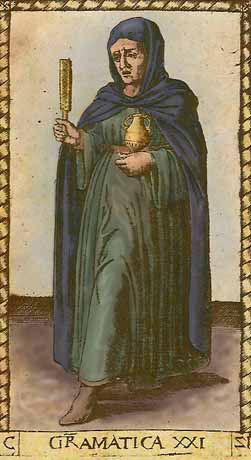 Grammatica - XXI of Mantegna Tarot