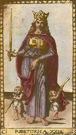 Rhetorica - XXIII of Mantegna Tarot