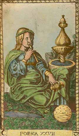 Poesia - XVII of Mantegna Tarot