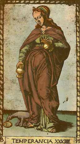 Temperancia - XXXIIII of Mantegna Tarot