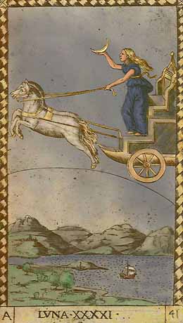 Luna - XXXXI of Mantegna Tarot